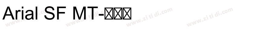 Arial SF MT字体转换